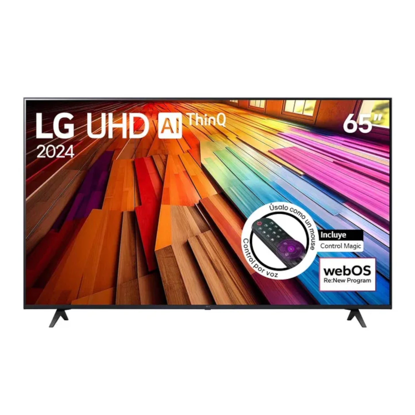 Televisor LG 65" pulgadas 164 cm 65UT8050PSB 4K UHD LED Smart TV.