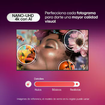 Televisor LG 55" Nano 4K UHD Smart TV con IA incluye AI Magic Remote - 55NU855BPSA