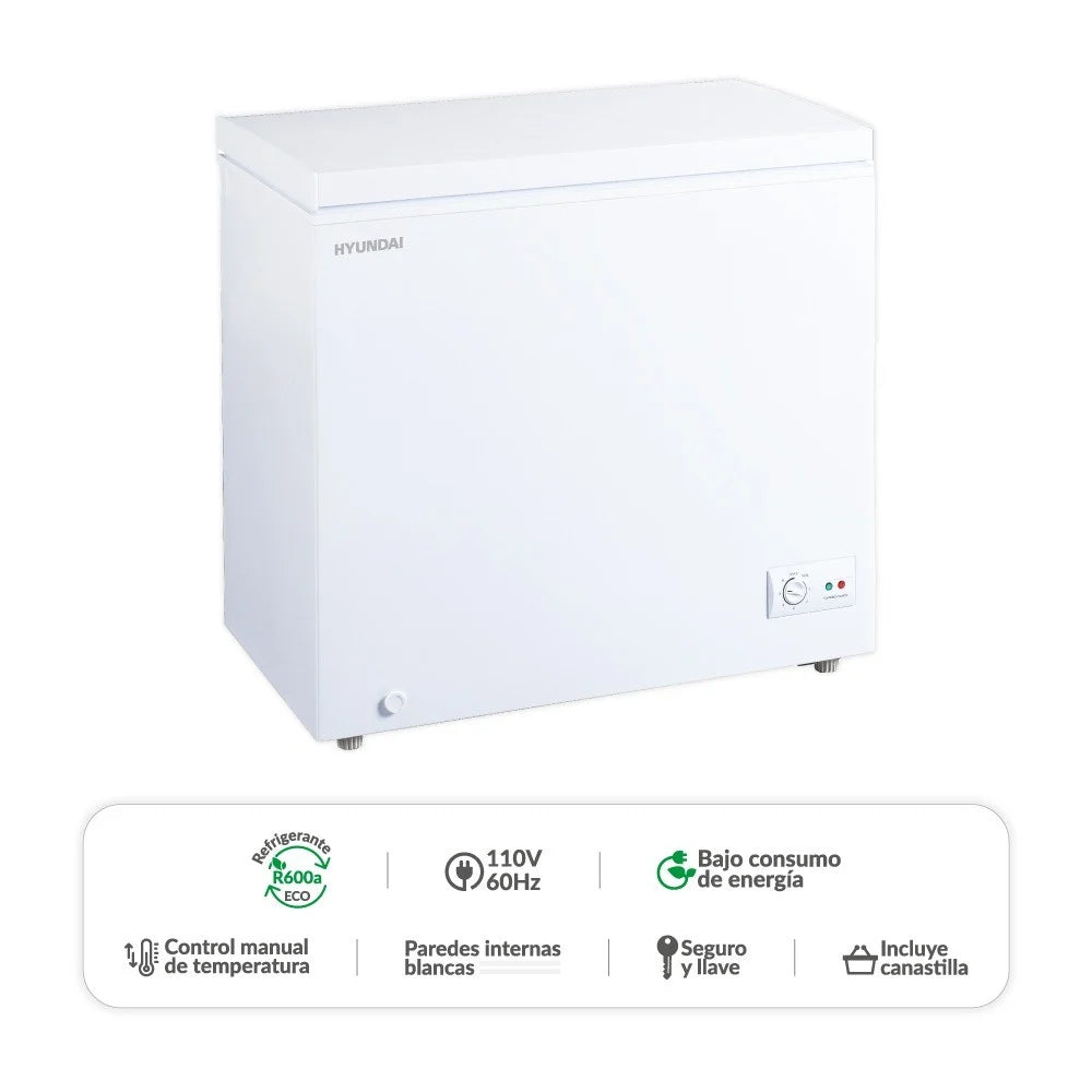 Congelador Hyundai 200 Litros Horizontal 115V-60HZ - HYCF200