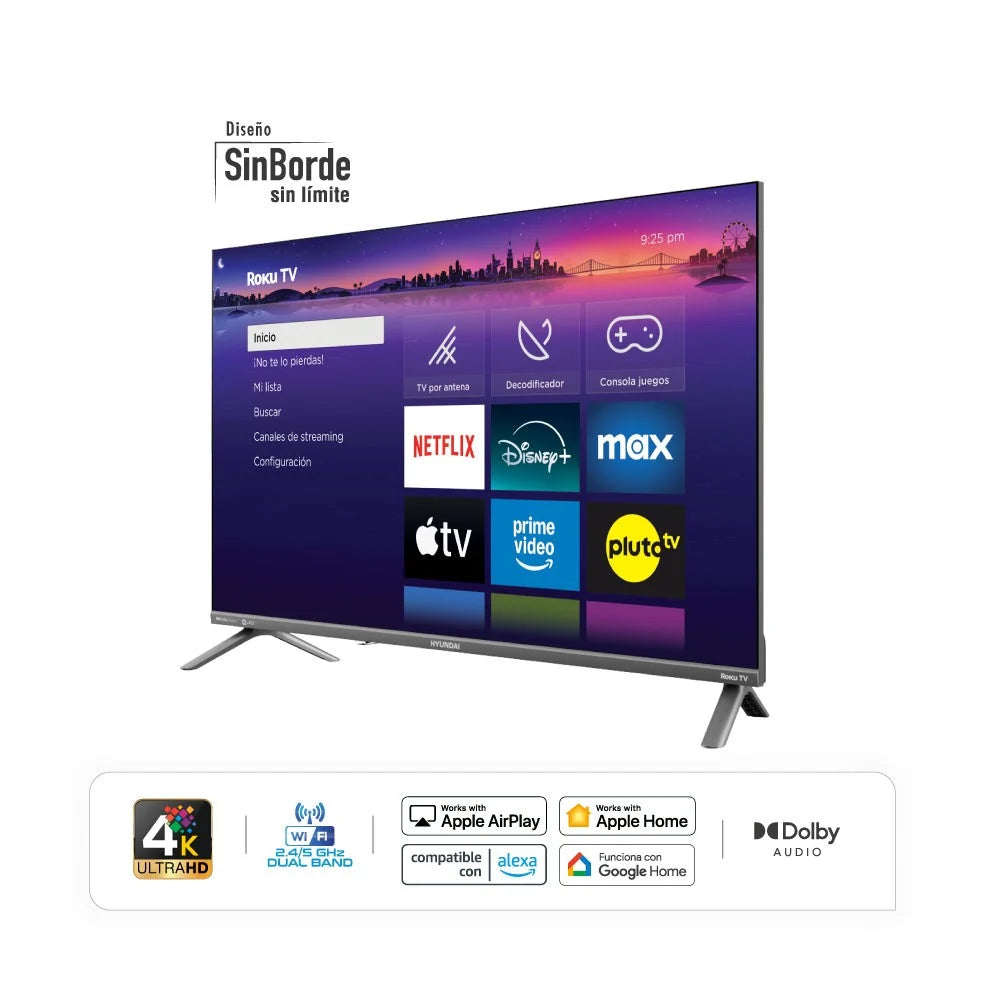 Televisor Hyundai 32" Smart Roku TV QLED - HYLED3258QR