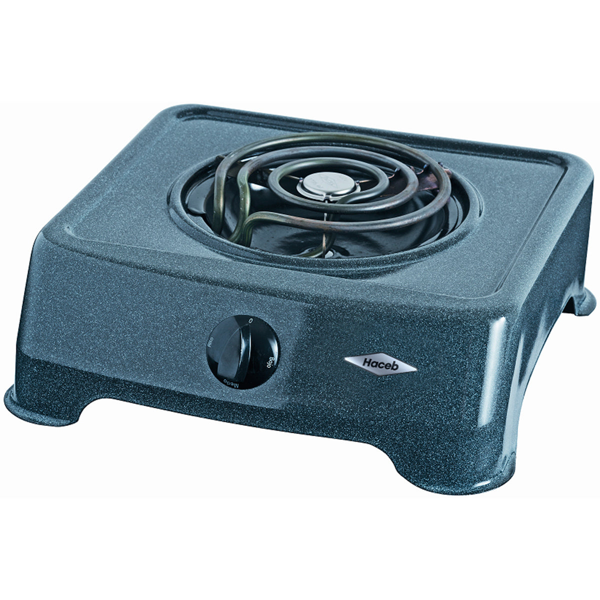 Cocineta Eléctrica Haceb de 1 puesto Gris/Azul - COCINETA AR ELEC-1 - Logística Haceb