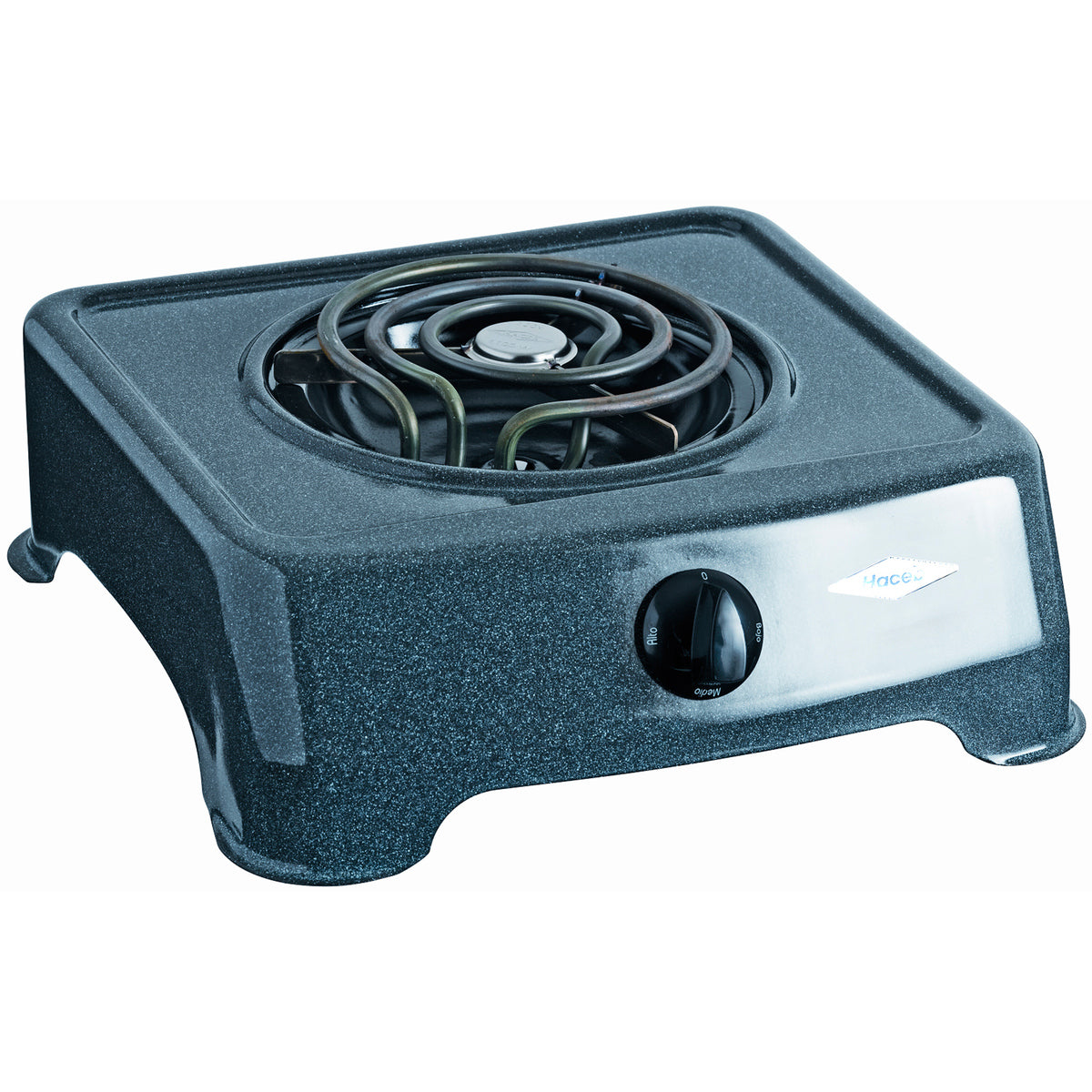 Cocineta Eléctrica Haceb de 1 puesto Gris/Azul - COCINETA AR ELEC-1 - Logística Haceb