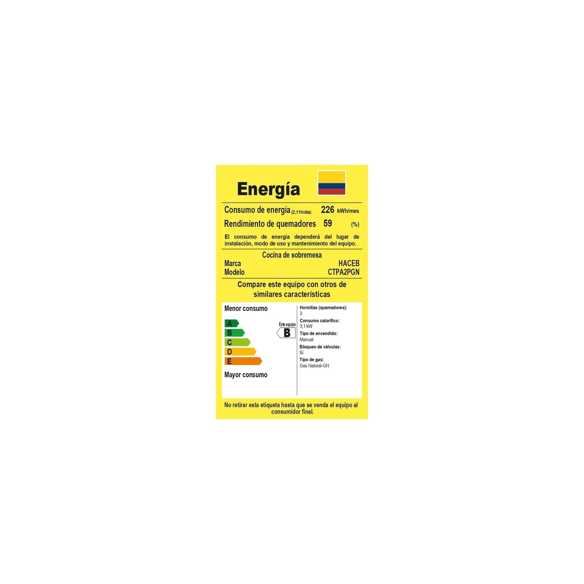 Cocineta Haceb de 2 puestos a Gas Natural Gris jaspeado - COCINETA AR GAS-2 GN - Logística Haceb