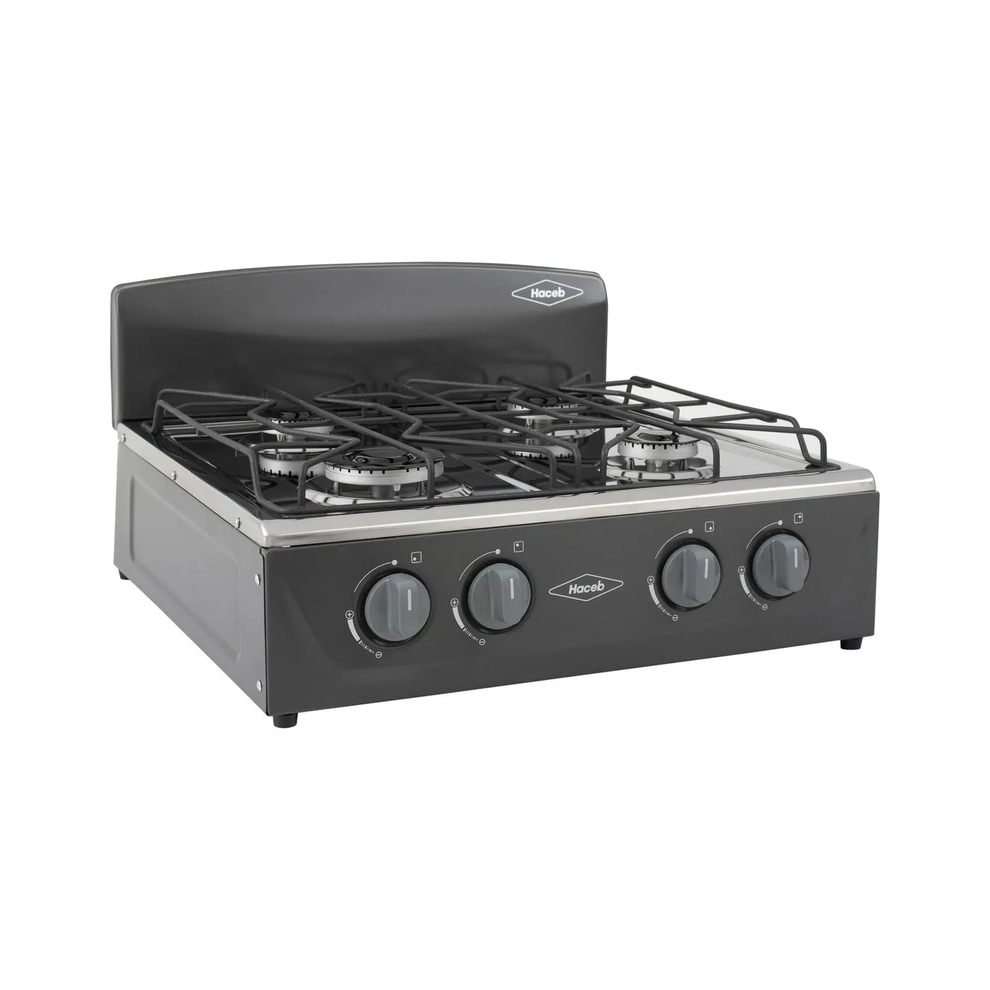 Estufa de mesa Avellana Haceb 4 puestos a Gas Natural Plata - EM AVELLANA T GN PL