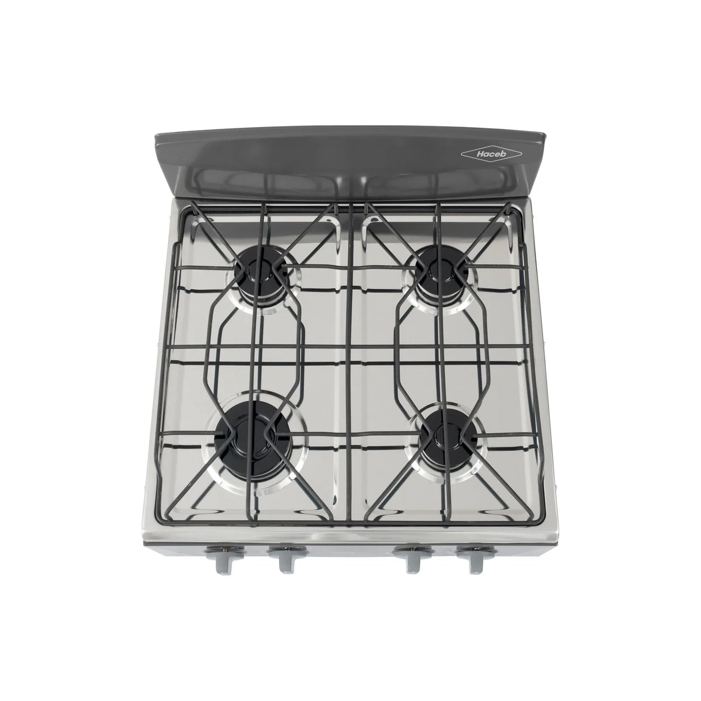 Estufa de mesa Avellana Haceb 4 puestos a Gas Natural Plata - EM AVELLANA T GN PL