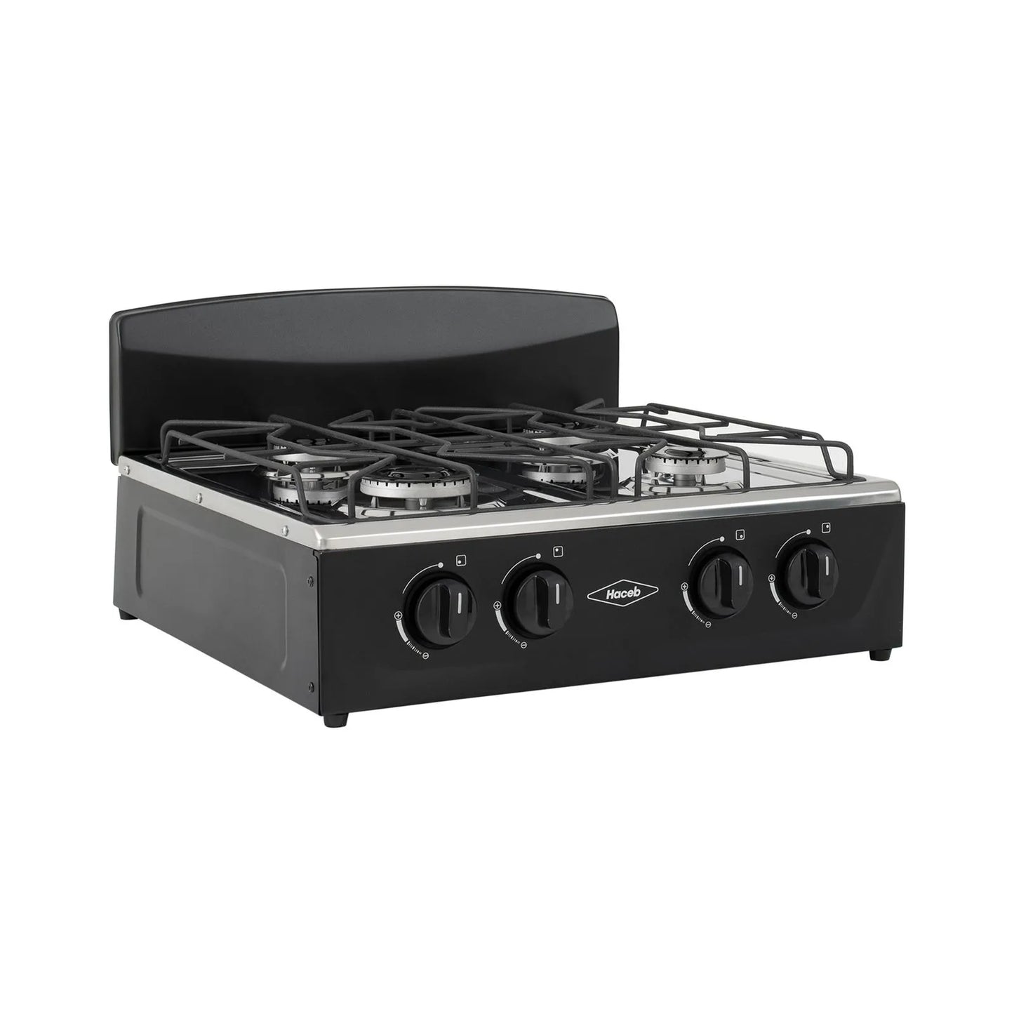 Estufa de mesa Avellana Haceb 4 puestos a Gas Propano Negro - EM AVELLANA-T-GP-NE