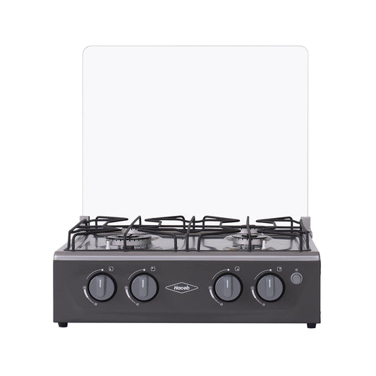 Estufa de mesa Avellana Haceb 4 puestos a Gas Natural Plata - EM AVELLANA V GN PL