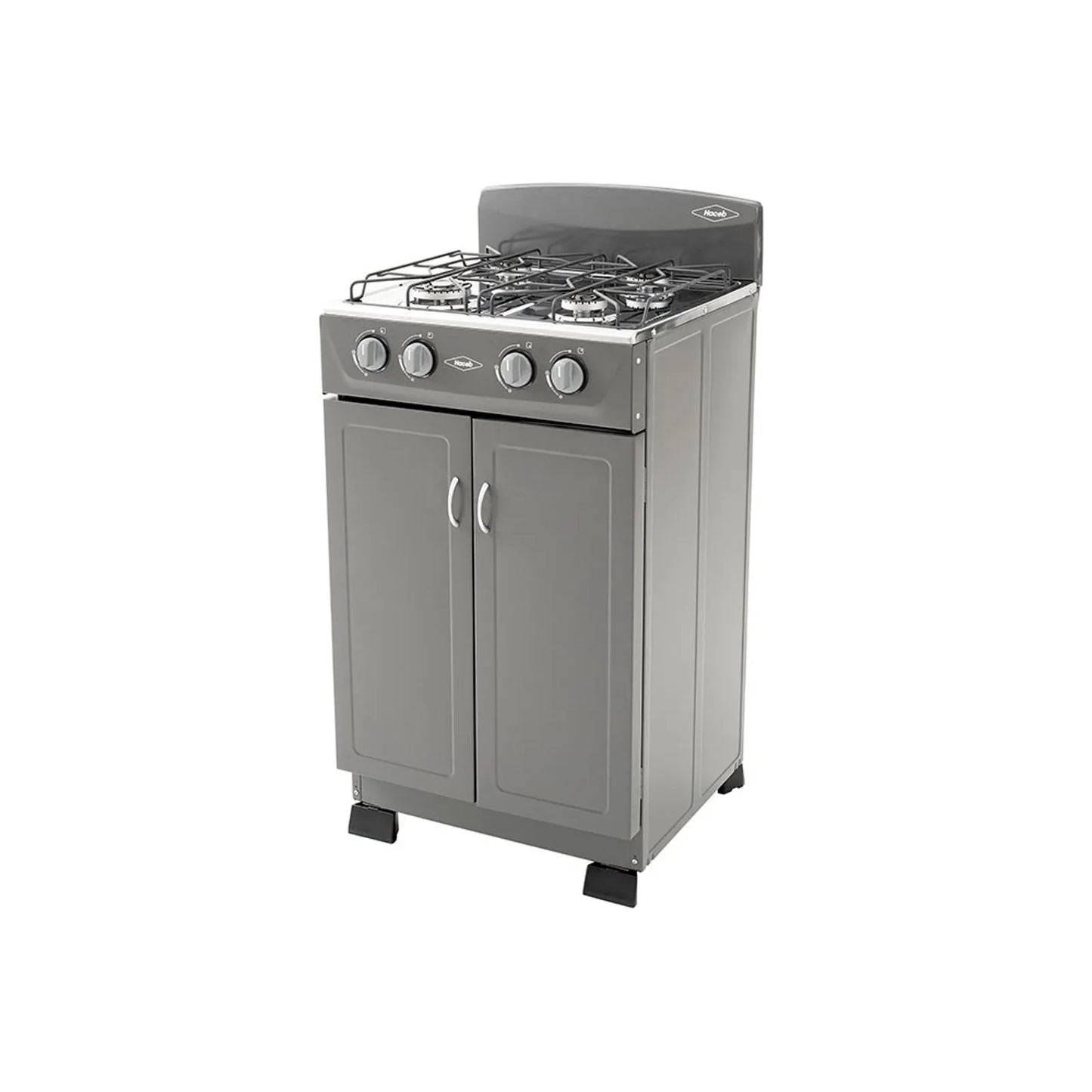 Estufa Romero de gabinete Haceb de 4 puestos a Gas Natural Plata - ESTRO04T-PL