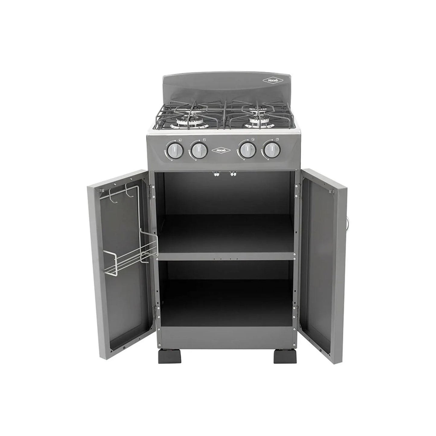 Estufa Romero de gabinete Haceb de 4 puestos a Gas Natural Plata - ESTRO04T-PL