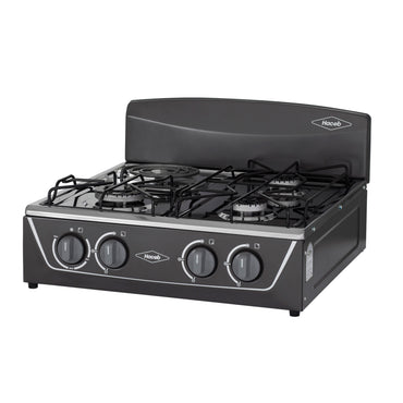 Estufa de mesa Avellana Haceb 4 puestos a Gas Propano Plata - EM AVELLANA T MIX 3X1 GP PL - Logística Haceb