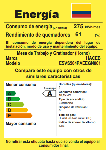 Estufa Romero Réflex de 4 puestos 50 cm a Gas Natural Negro - ESTRO50VI-NE