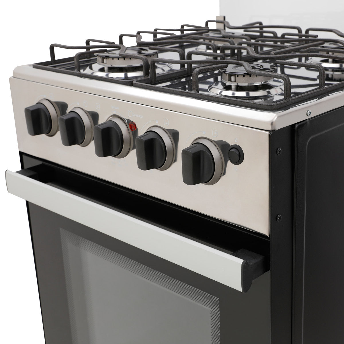 Estufa Romero Cristal de 4 puestos 50 cm a Gas Propano Inox - ESTUFA ROMERO 50-VP GP INOX - Logística Haceb