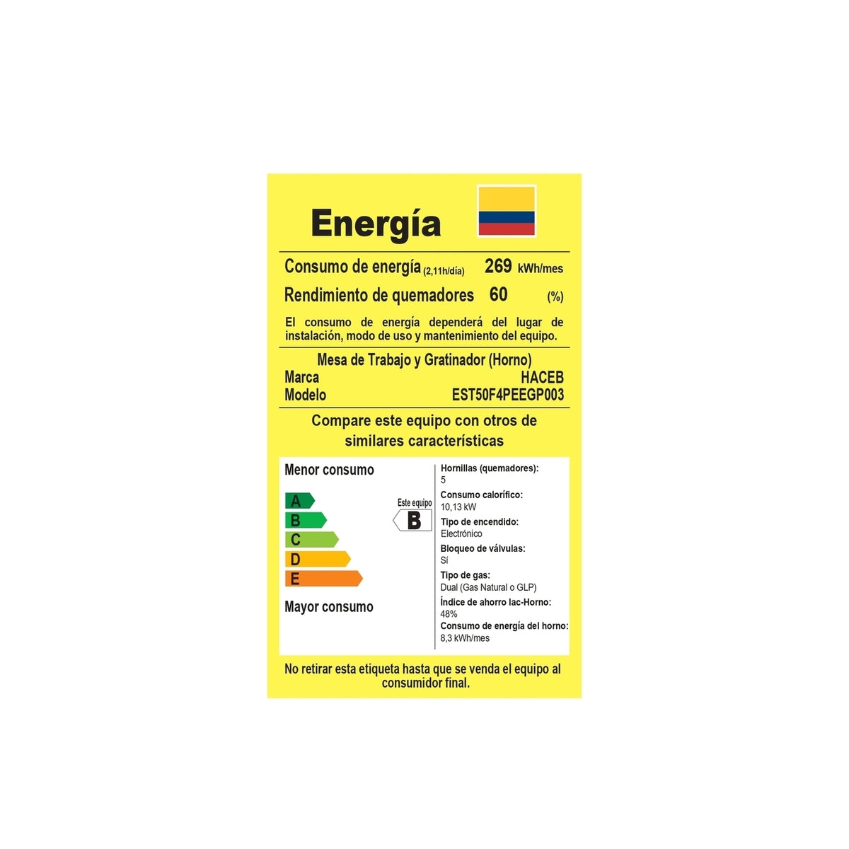 Estufa Romero Cristal de 4 puestos 50 cm a Gas Propano Inox - ESTUFA ROMERO CRISTAL 50 GP INOX - Logística Haceb