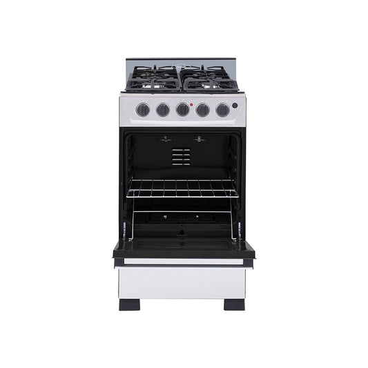 Estufa Romero Cristal de 4 puestos 50 cm a Gas Propano Inox - ESTUFA ROMERO CRISTAL 50 GP INOX - Logística Haceb