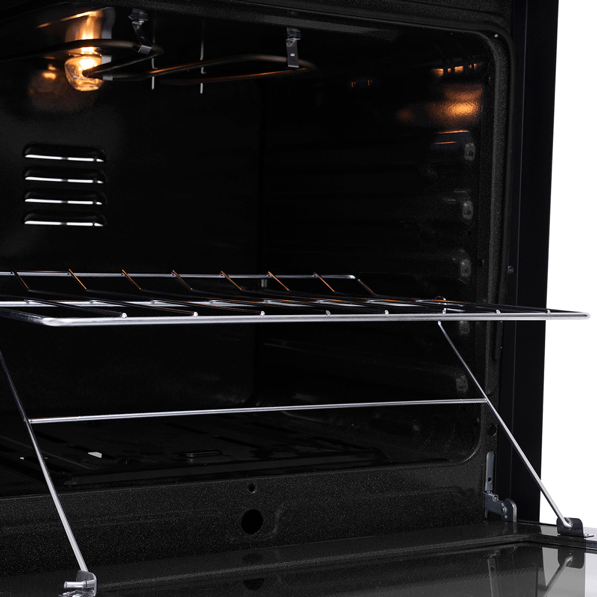 Estufa Romero Cristal de 4 puestos 50 cm a Gas Propano Inox - ESTUFA ROMERO CRISTAL 50 GP INOX - Logística Haceb