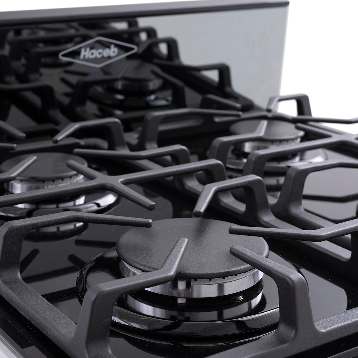 Estufa Romero Cristal de 4 puestos 50 cm a Gas Propano Inox - ESTUFA ROMERO CRISTAL 50 GP INOX - Logística Haceb