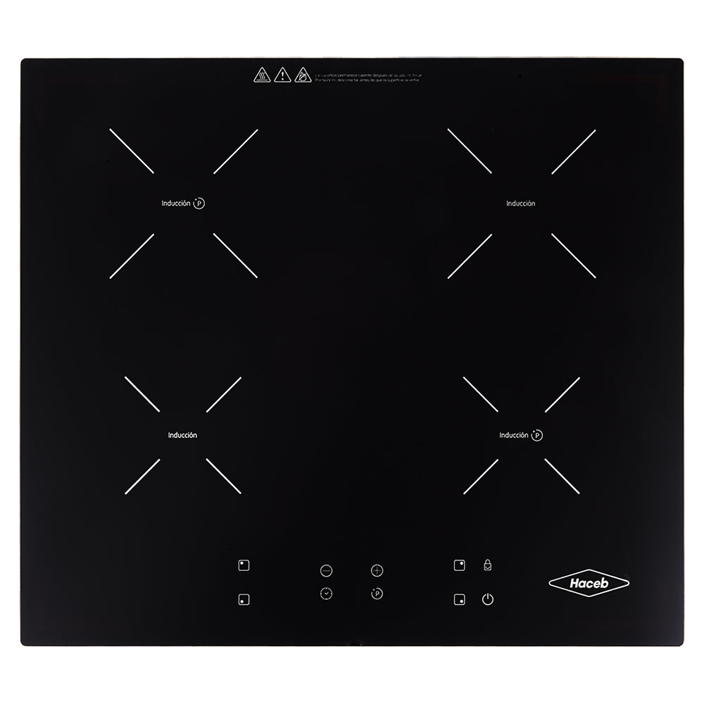 Estufa de Empotrar de Inducción Haceb de 4 puestos de 60 cm a 220V - CUB INDUCCION 60 220V