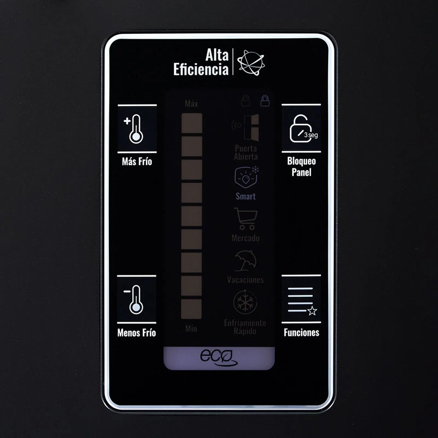 Nevera Haceb No Frost 404 litros inverter manija integrada negro cósmico