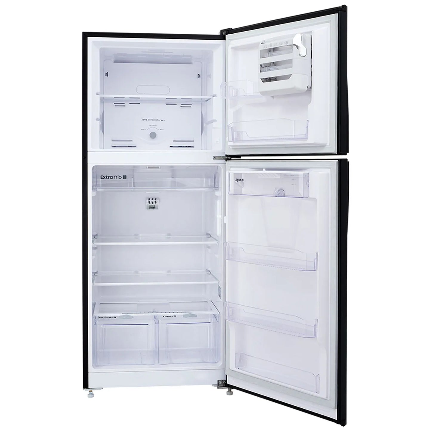 Nevera Haceb No Frost 404 litros manija externa negro esmeralda