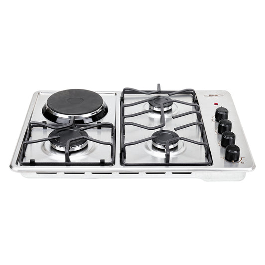 Estufa de Empotrar Haceb 3X1 de 3 puestos RB de 60 X 43 cm a Gas Natural Inox- CUB TO 60-43 INOX 3X1 RB GN 120V - Logística Haceb