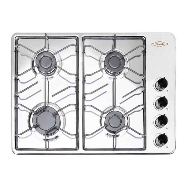 Estufa de Empotrar TO Haceb de 4 puestos AL de 60 X 43 cm en Alambrón a Gas Natural Inox - CUB TO 60-43 INOX AL GN