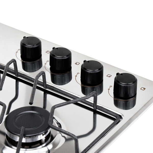 Estufa de Empotrar TO Haceb de 4 puestos AL de 60 X 43 cm en Alambrón a Gas Natural Inox - CUB TO 60-43 INOX AL GN