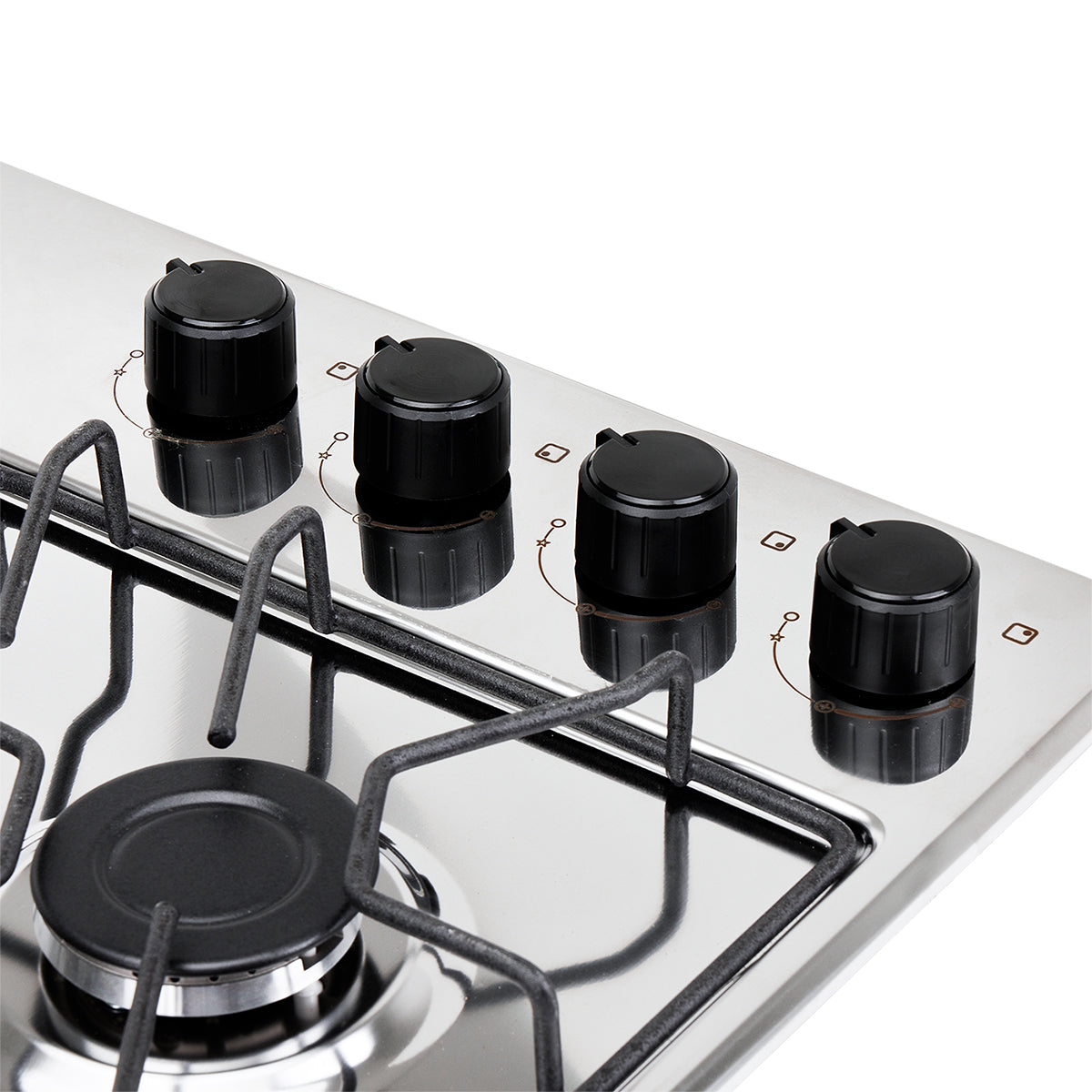 Estufa de Empotrar TO Haceb de 4 puestos de 60X43 cm a Gas Propano Inox - CUB TO 60-43 INOX AL GP