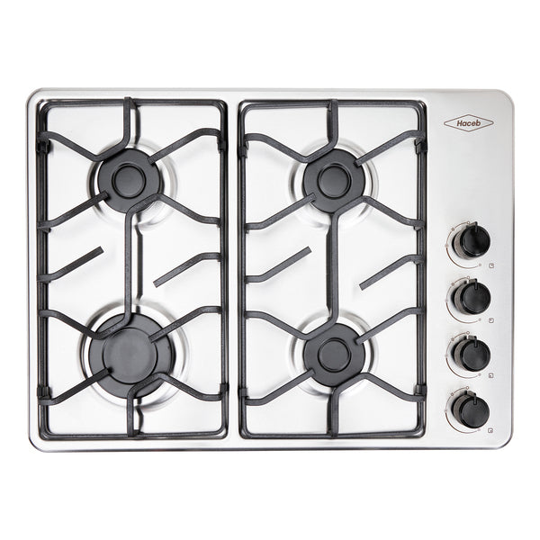 Estufa de Empotrar TO Haceb de 4 puestos de 60X43 cm a Gas Natural Inox- CUB TO 60-43 INOX PL GN