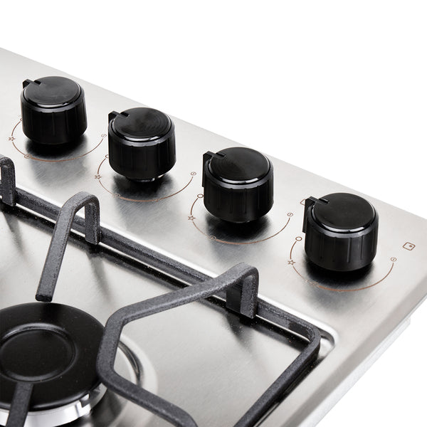 Estufa de Empotrar TO Haceb de 4 puestos de 60X43 cm a Gas Natural Inox- CUB TO 60-43 INOX PL GN