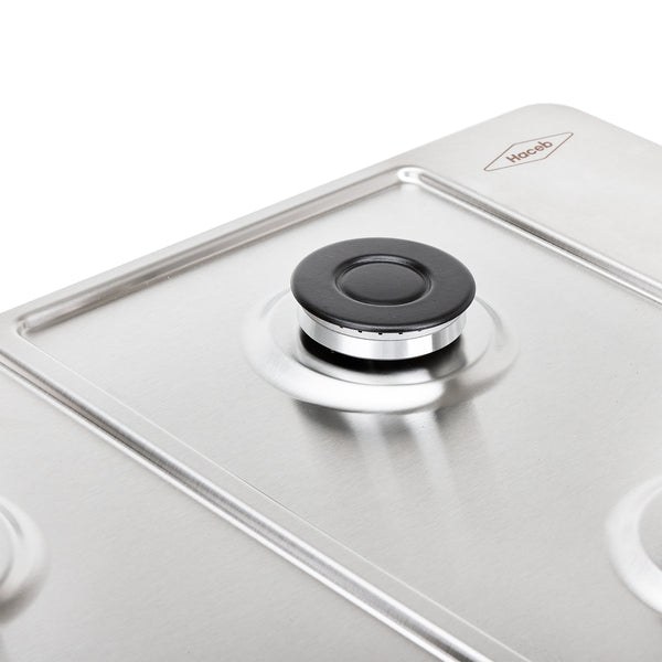 Estufa de Empotrar TO Haceb de 4 puestos de 60X43 cm a Gas Natural Inox- CUB TO 60-43 INOX PL GN