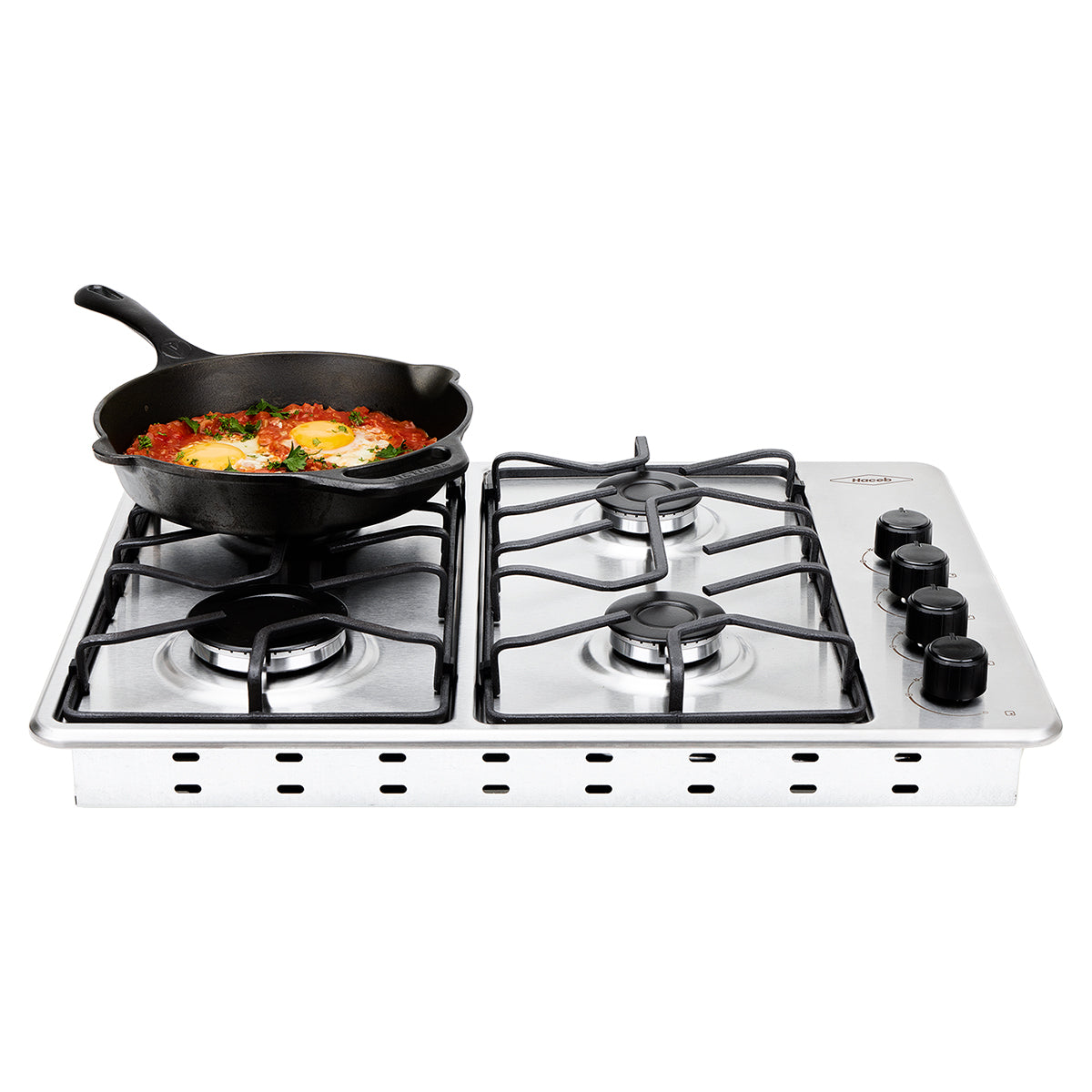 Estufa de Empotrar Haceb de 4 puestos 30 cm a Gas Propano Inox - CUB TO 60-43 INOX PL GP