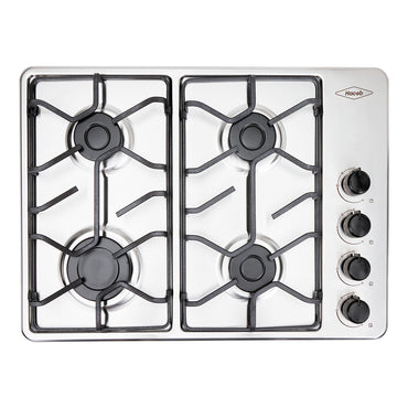 Estufa de Empotrar Haceb de 4 puestos 30 cm a Gas Propano Inox - CUB TO 60-43 INOX PL GP - Logística Haceb
