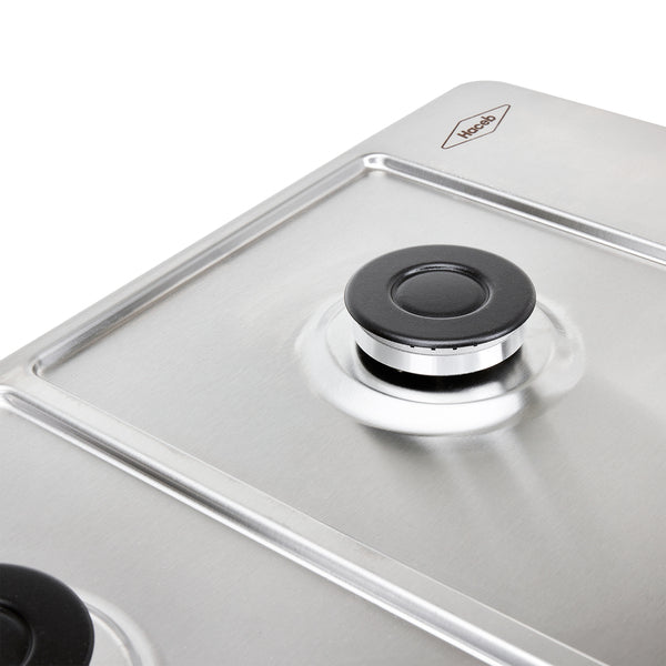 Estufa de Empotrar TO Haceb de 4 puestos de 60X51 cm a Gas Natural Inox - CUB TO 60-51 INOX PL GN