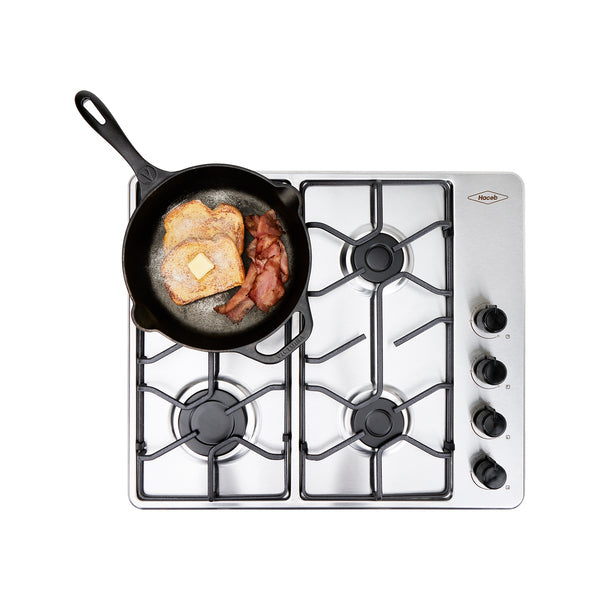 Estufa de Empotrar TO Haceb de 4 puestos de 60X51 cm a Gas Natural Inox - CUB TO 60-51 INOX PL GN