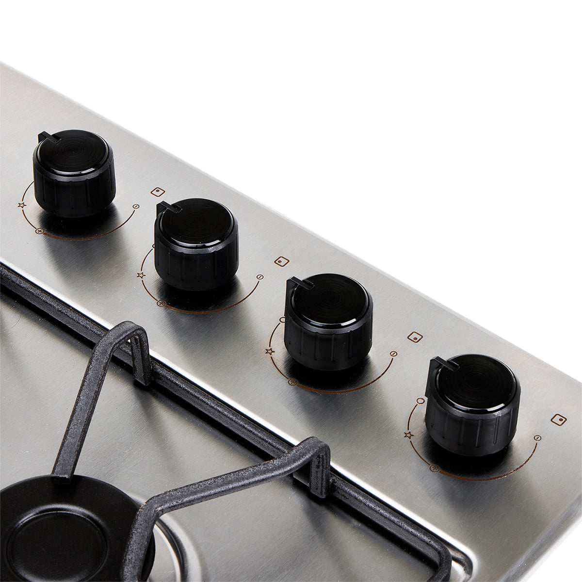 Estufa de Empotrar Haceb de 4 puestos 60X51 cm a Gas Propano Inox - CUB TO 60-51 INOX PL GP