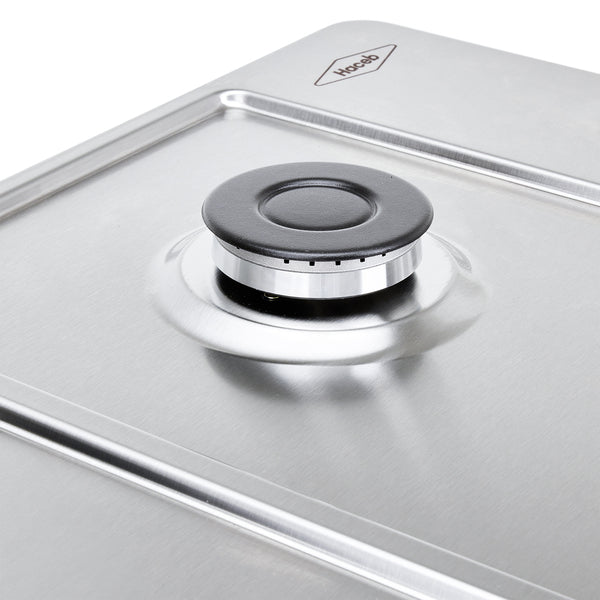 Estufa de Empotrar TA Haceb de 4 puestos en Hierro Fundido de 60X51 cm a Gas Natural Inox - CUB TA 60-51 INOX HF GN