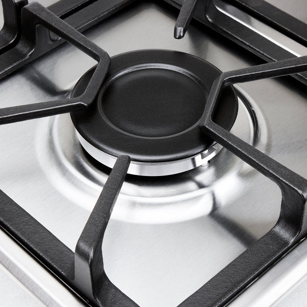 Estufa de Empotrar TA Haceb de 4 puestos en Hierro Fundido de 60X51 cm a Gas Natural Inox - CUB TA 60-51 INOX HF GN