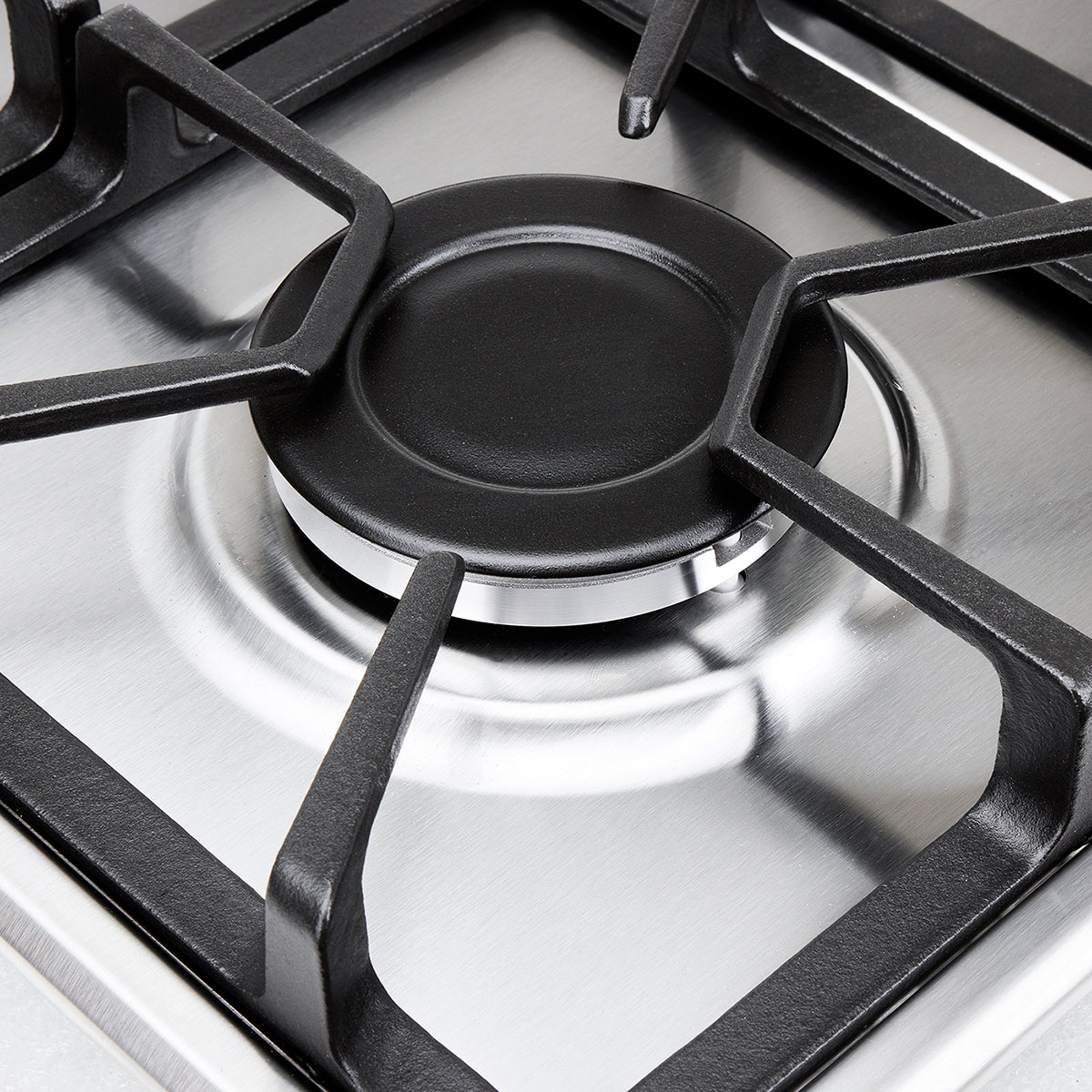 Estufa de Empotrar TA Haceb de 4 puestos en Hierro Fundido de 60X51 cm a Gas Propano Inox- CUB TA 60-51 INOX HF GP