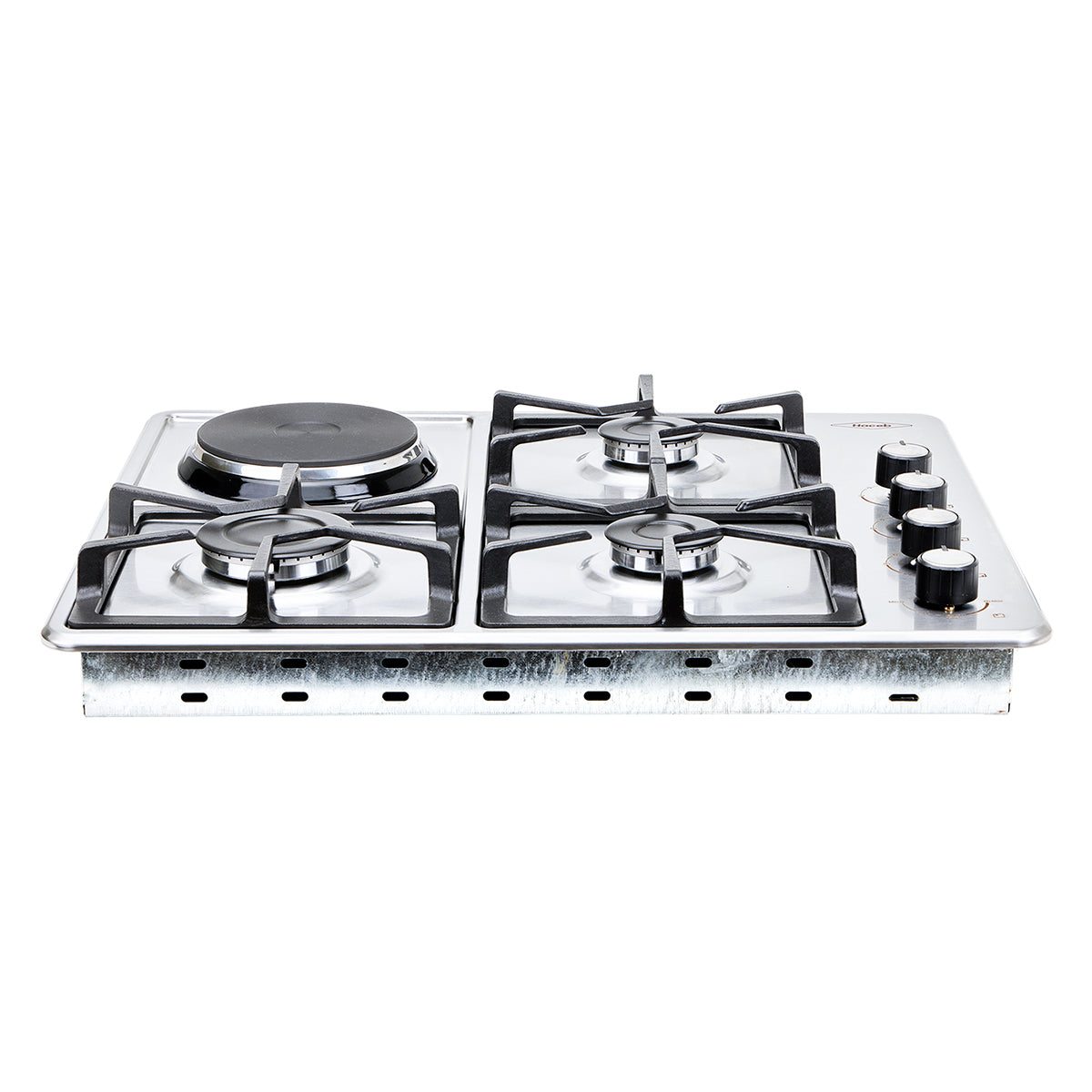 Estufa de Empotrar TA Haceb de 3 puestos 3X1 RB de 60-51CM a Gas Propano Inox - CUB TA 60-51 INOX 3X1 RB GP 120V - Logística Haceb
