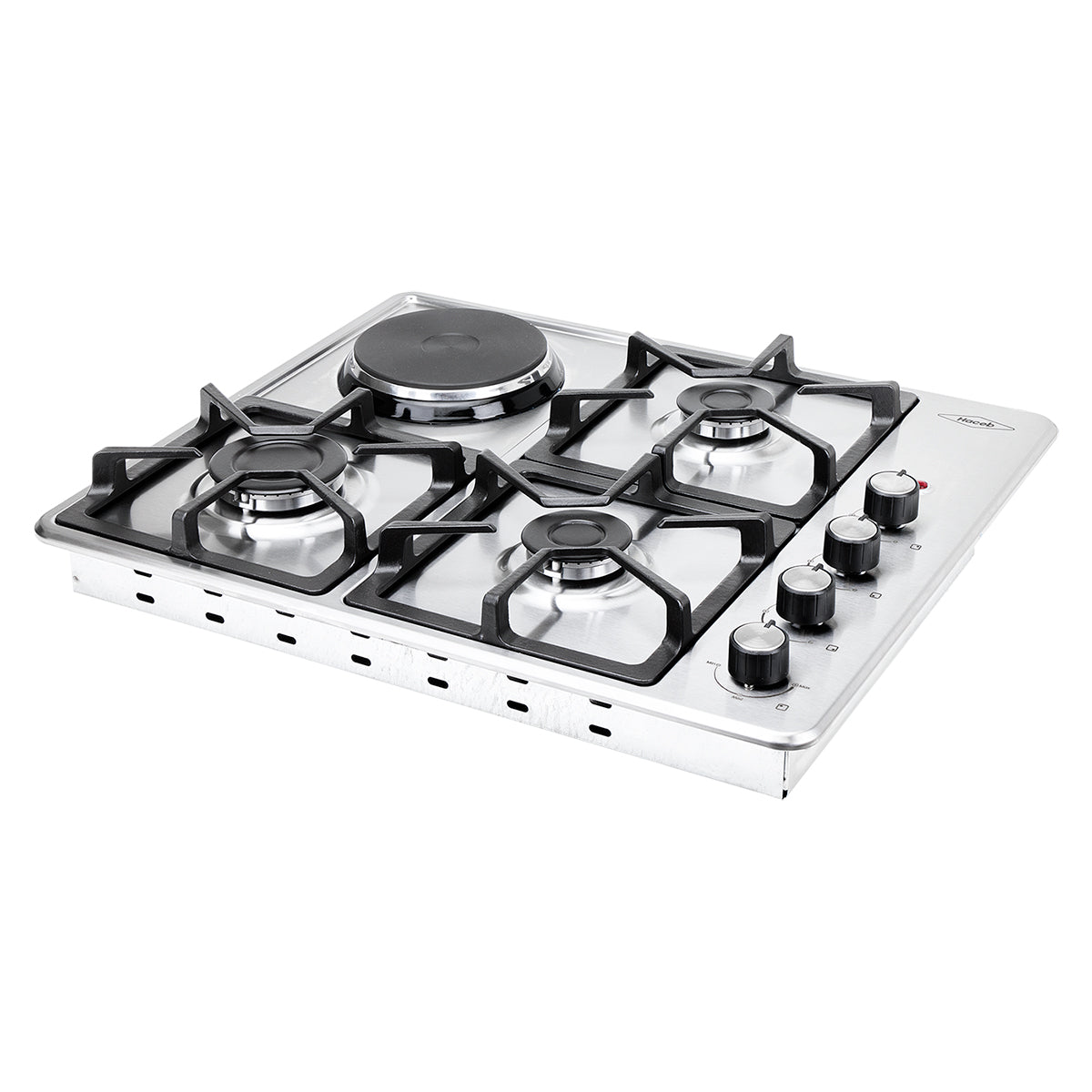 Estufa de Empotrar TA Haceb de 3 puestos 3X1 RB de 60-51CM a Gas Propano Inox - CUB TA 60-51 INOX 3X1 RB GP 120V - Logística Haceb
