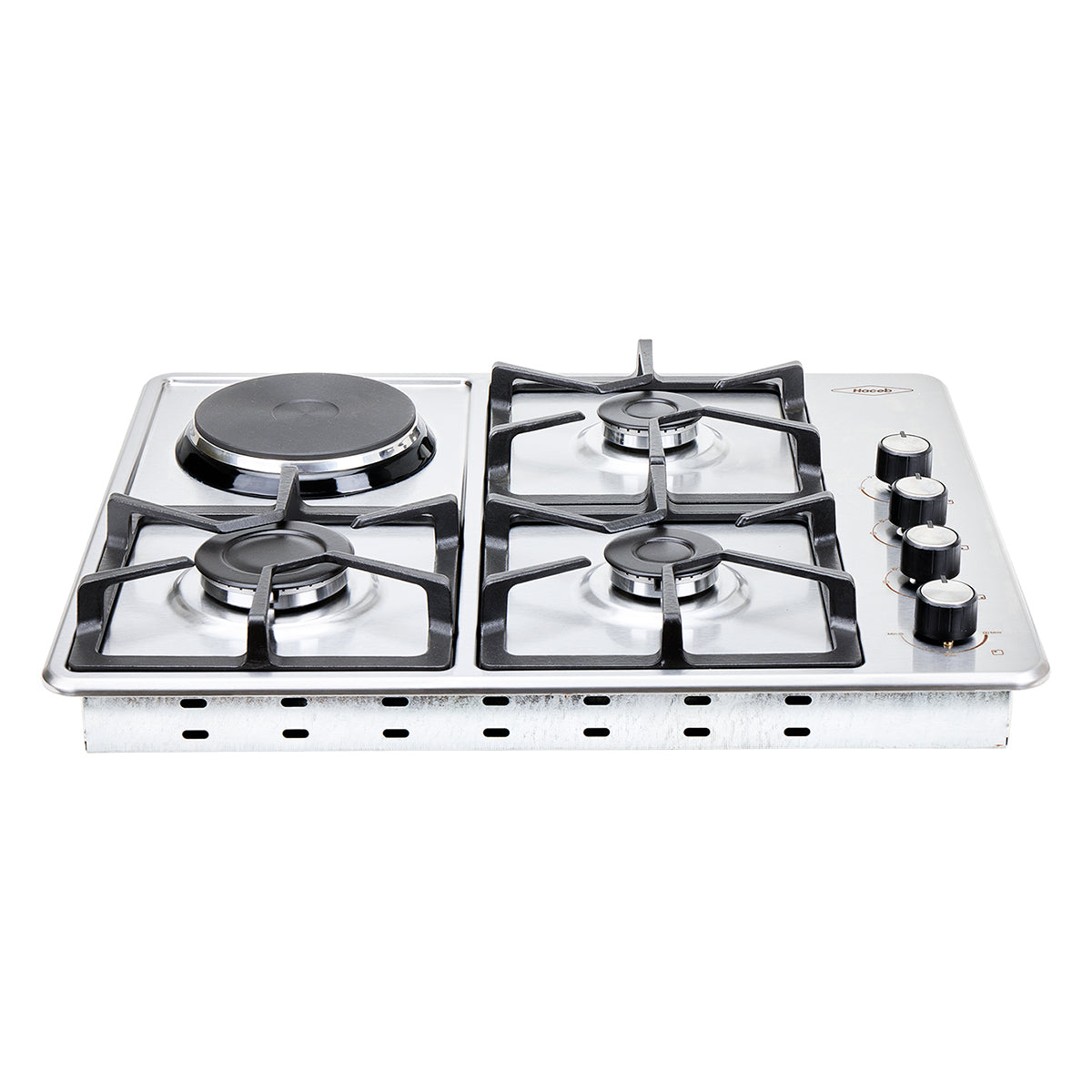 Estufa de Empotrar TA Haceb de 3 puestos 3X1 RB de 60-51CM a Gas Propano Inox - CUB TA 60-51 INOX 3X1 RB GP 120V - Logística Haceb