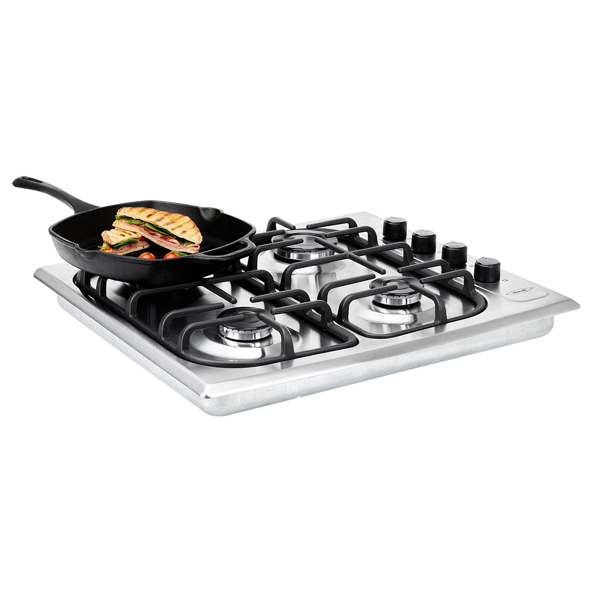 Estufa de Empotrar SE Haceb de 4 puestos de 60-51 cm a Gas Natural Inox - CUB SE 60-51 INOX HF GN