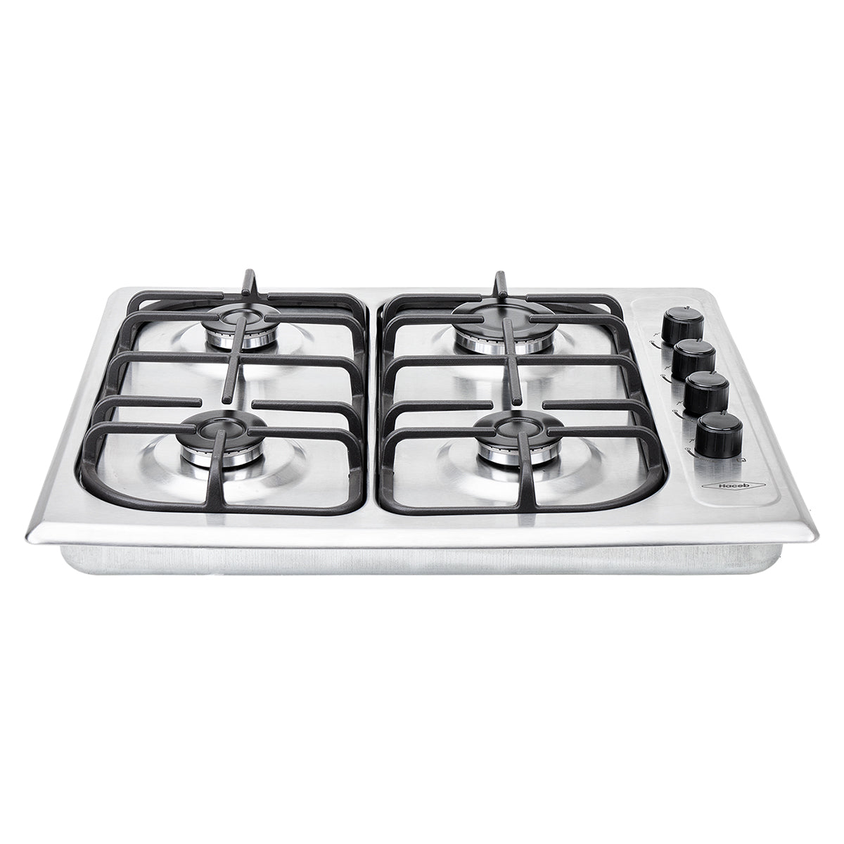 Estufa de Empotrar SE Haceb de 4 puestos de 60-51 cm a Gas Natural Inox - CUB SE 60-51 INOX HF GN
