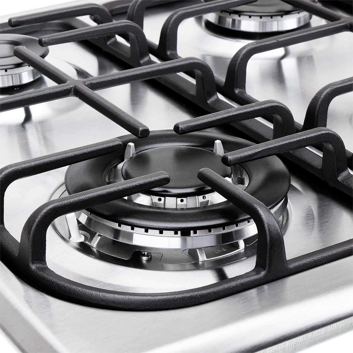 Estufa de Empotrar SE Haceb de 4 puestos de 60-51 cm a Gas Propano Inox - CUB SE 60-51 INOX HF GP