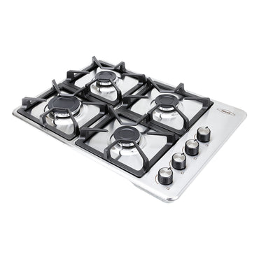 Estufa de Empotrar TO Haceb de 4 puestos HF de 60 X 43 cm en Hierro Fundido a Gas Natural Inox- CUB TA 60-43 INOX HF GN
