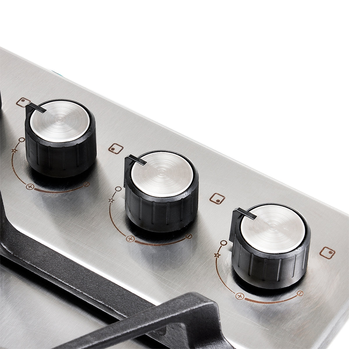 Estufa de Empotrar TO Haceb de 4 puestos HF de 60 X 43 cm en Hierro Fundido a Gas Natural Inox- CUB TA 60-43 INOX HF GN