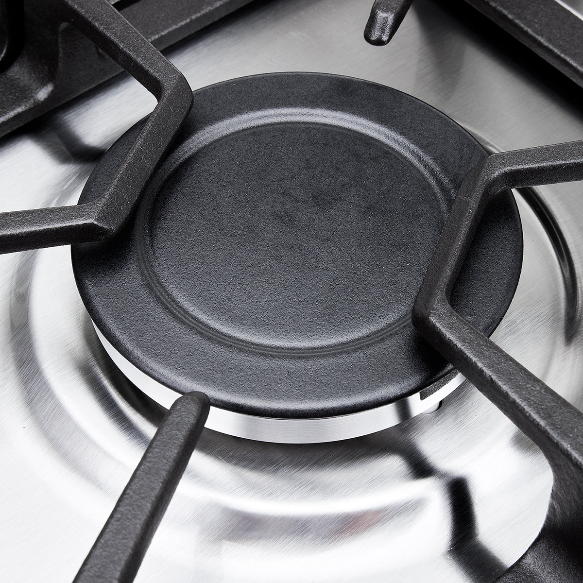 Estufa de Empotrar TO Haceb de 4 puestos HF de 60 X 43 cm en Hierro Fundido a Gas Natural Inox- CUB TA 60-43 INOX HF GN