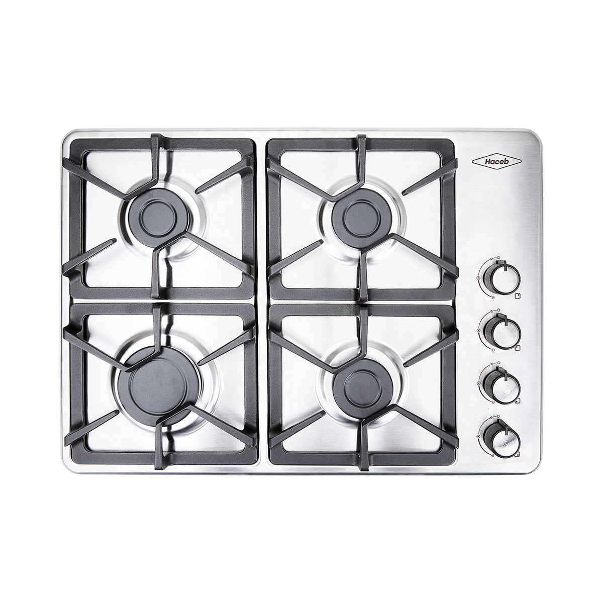 Estufa de Empotrar TO Haceb de 4 puestos HF de 60 X 43 cm a Gas Propano Inox - CUB TA 60-43 INOX HF GP