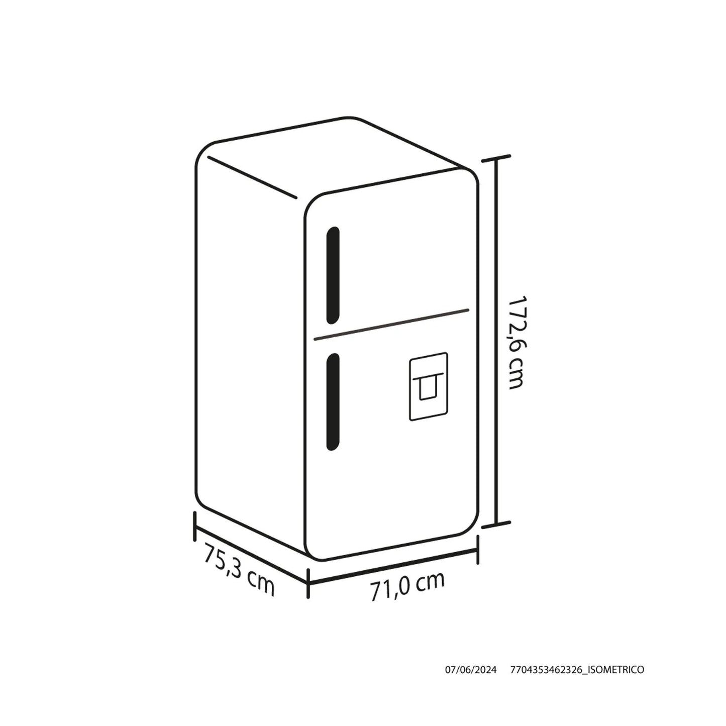 Nevera Haceb No Frost 404 litros inverter manija externa titanio -  NEV ALC 404 SE DA ME TI INV