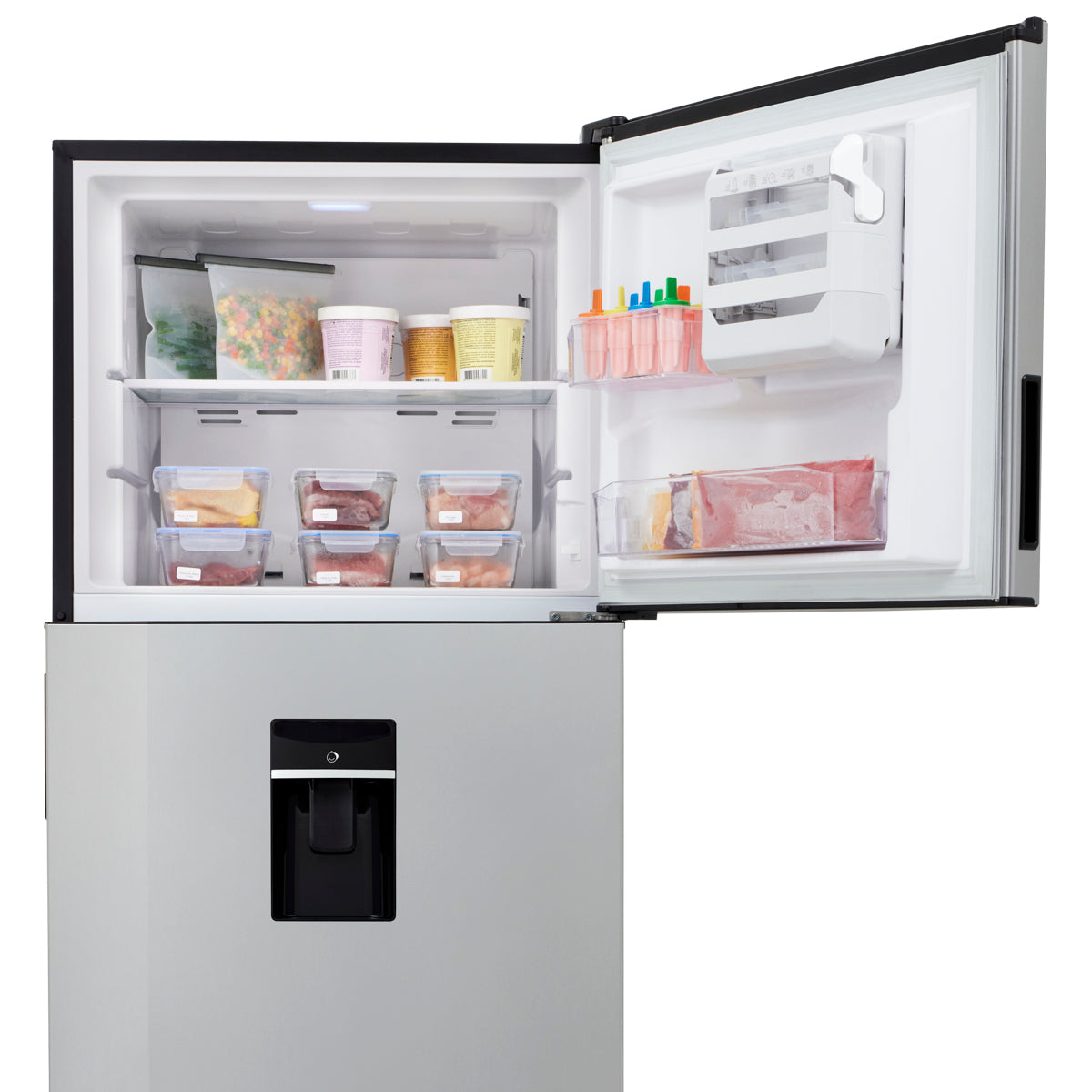 Nevera Haceb No Frost 404 litros inverter manija integrada inox - NEV ALC 404 SE DA MI INOX INV